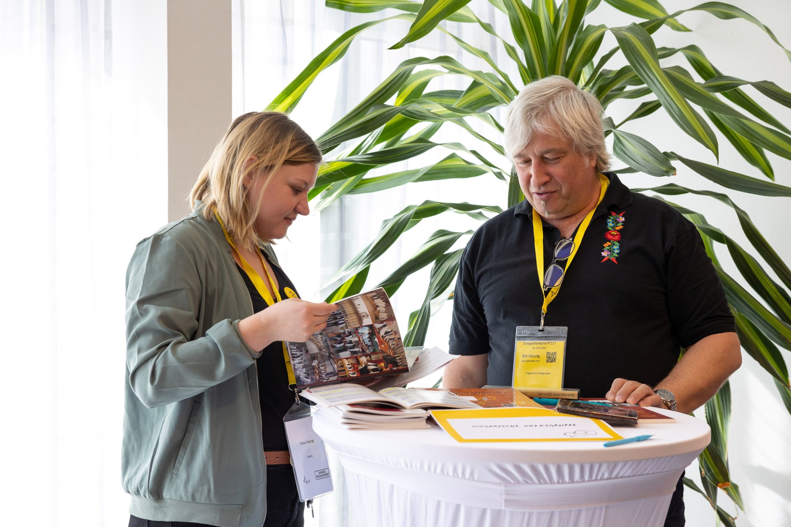 Infostand der ungarischen Volksgruppe