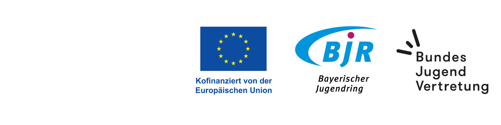 Logo EU, Bayerische Jugendring und BJV