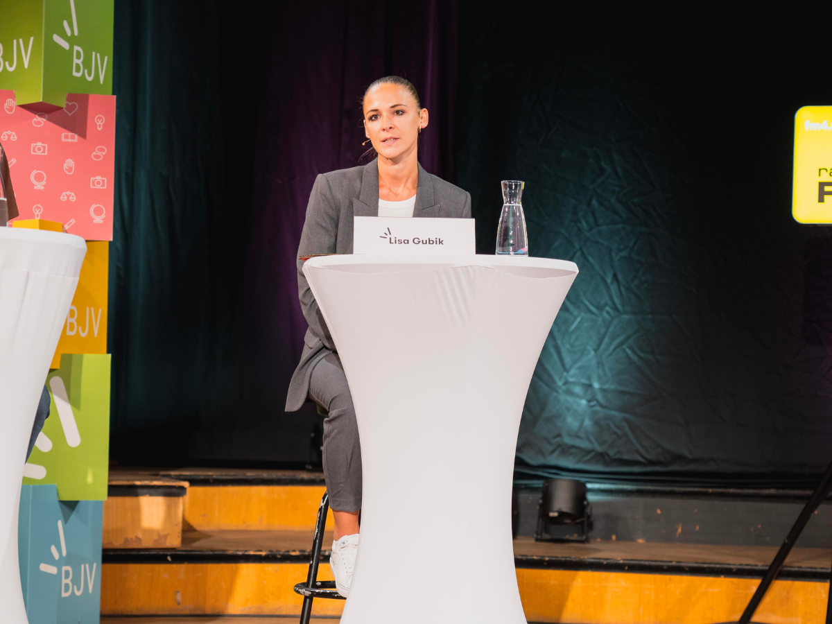 Lisa Gubik bei der Diskussion "Wir haben die Wahl"