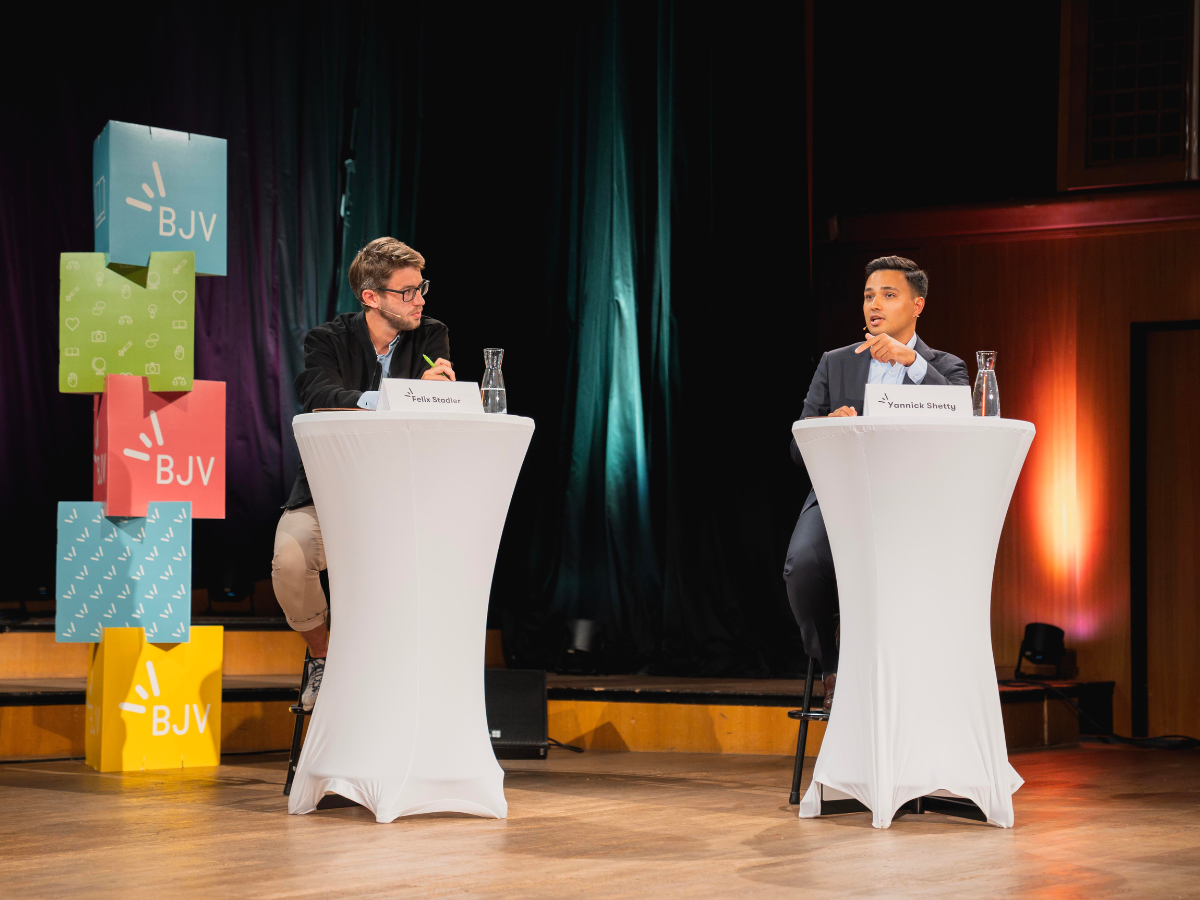 Bei der Diskussion: Felix Stadler und Yannick Shetty